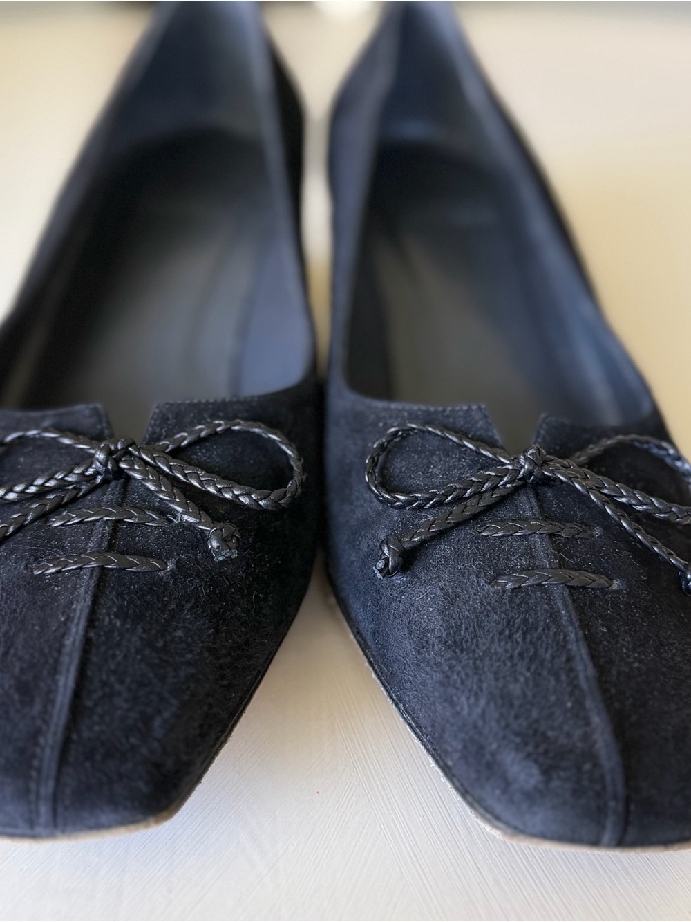 Vintage Stuart Weitzman suede kitten heels Womens 7.5 wide